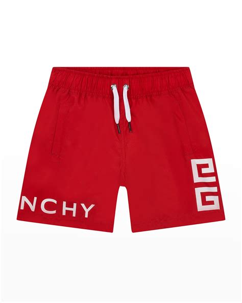 givenchy swimming trunk stripe stars red